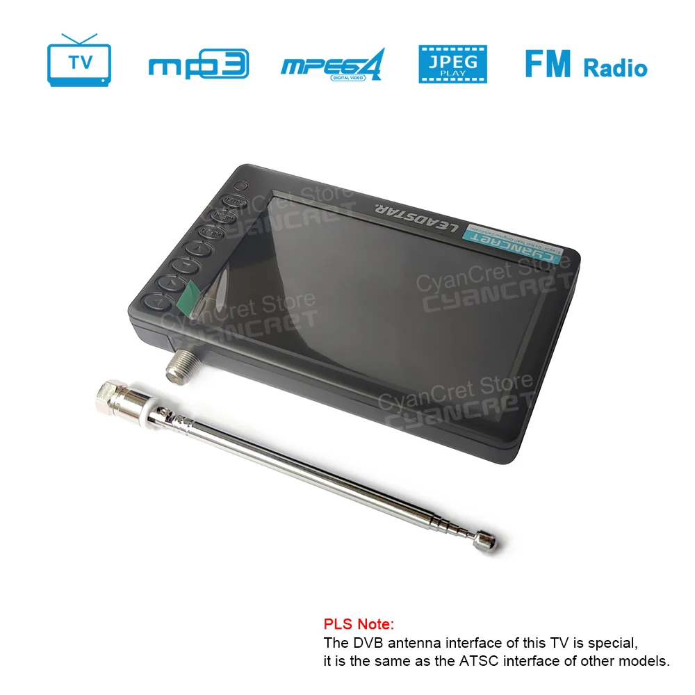 2025 bolso tv d5 5 Polegada DVB-T2 atsc ISDB-T tdt digital - Image 3