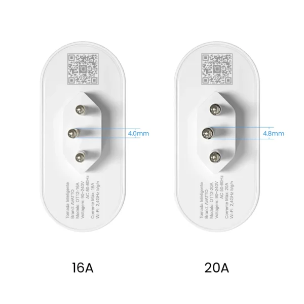 AVATTO Tuya Brasil Tomada WiFi/Zigbee 16A/20A Plugue Int. - Image 6