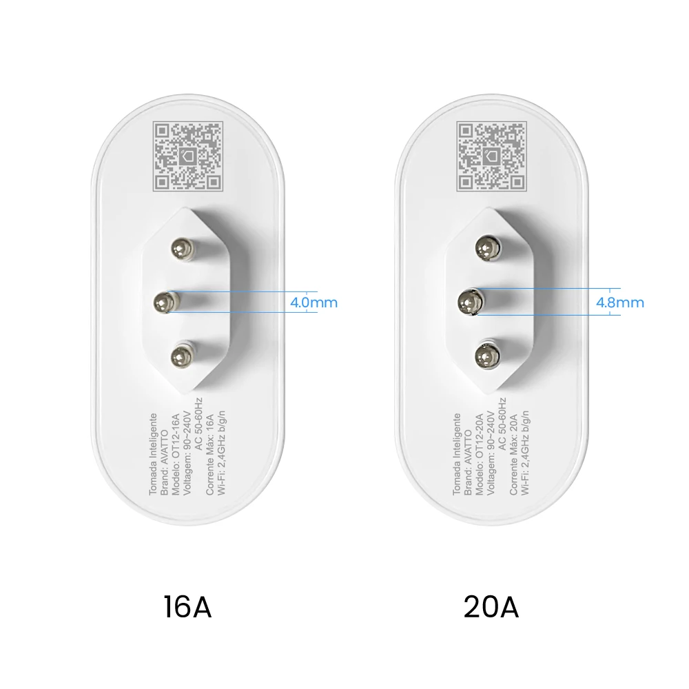 AVATTO Tuya Brasil Tomada WiFi/Zigbee 16A/20A Plugue Int. - Image 6