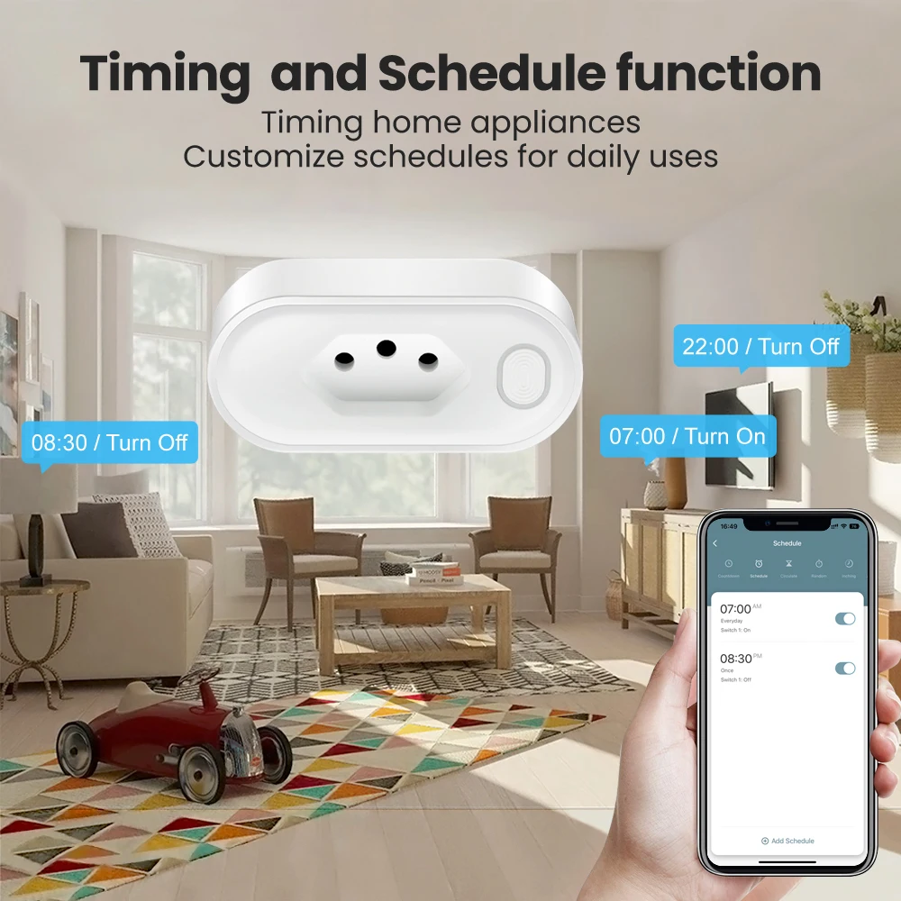 AVATTO Tuya Brasil Tomada WiFi/Zigbee 16A/20A Plugue Int. - Image 3